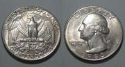 Продам монету Quarter Dollar,  1983 USA